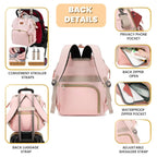 Pink Diaper Backpack Set (35L)