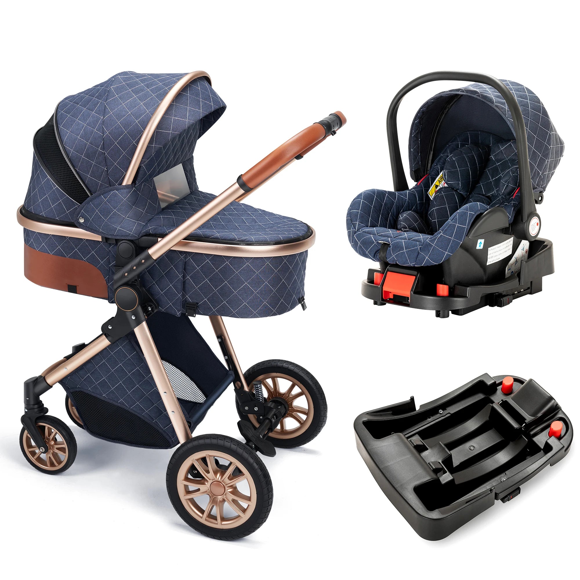 3-in-1 Luxury Baby Stroller