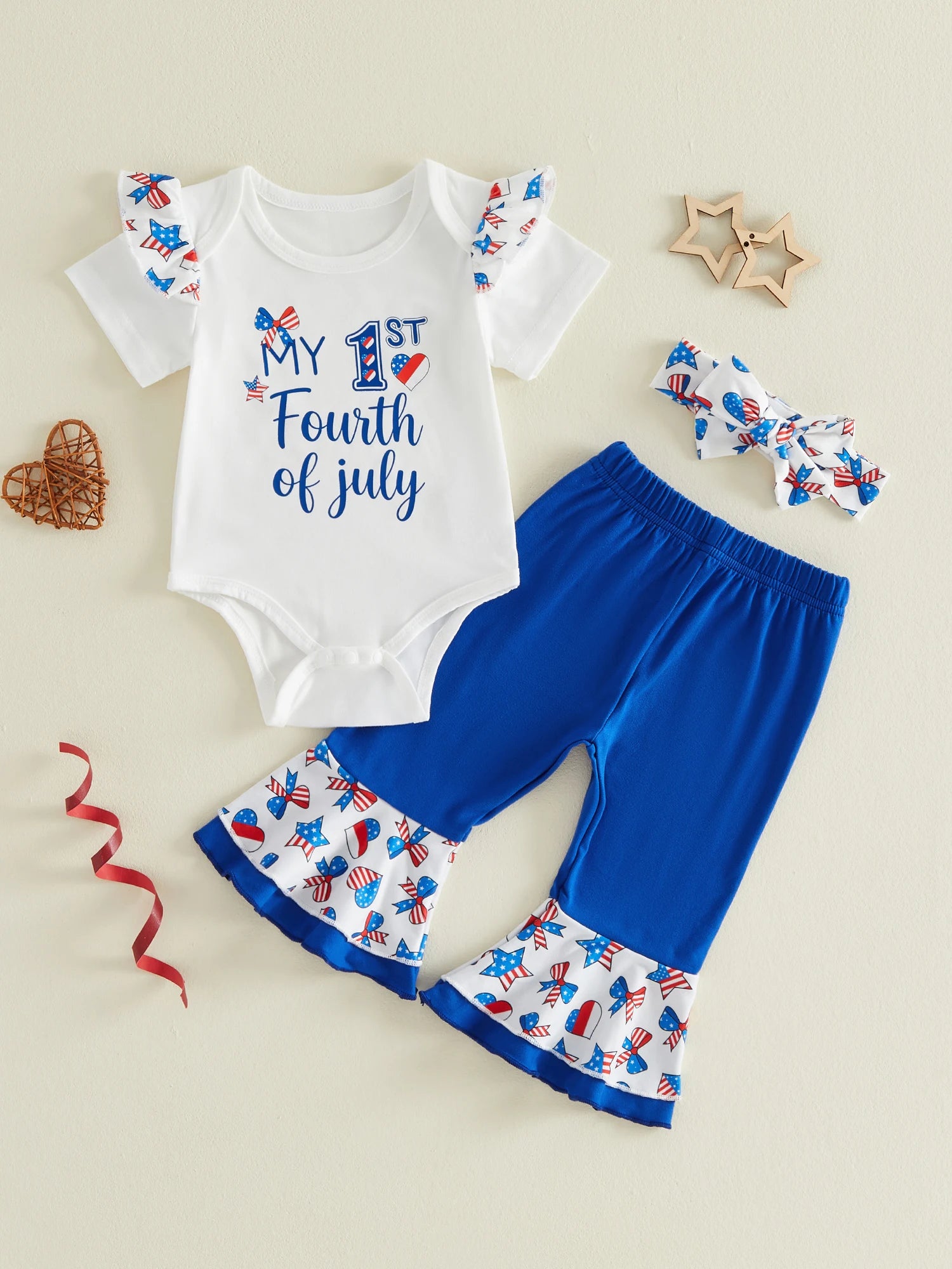 4th of July Baby Outfit Set