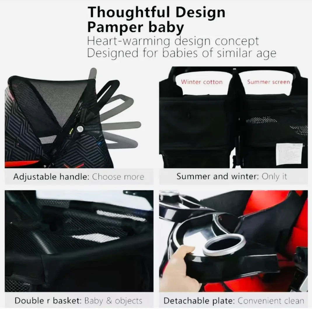 Lightweight Twin Travel Stroller