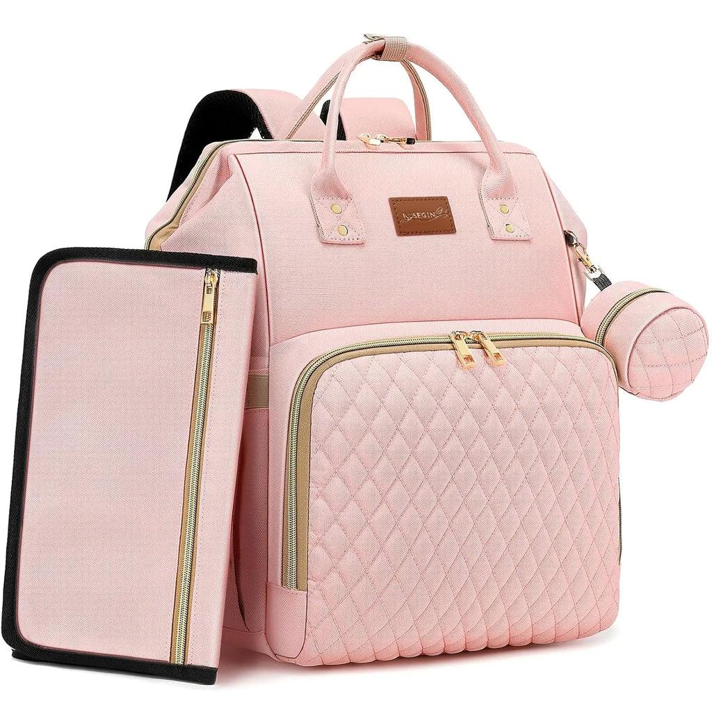 Pink Diaper Backpack Set (35L)
