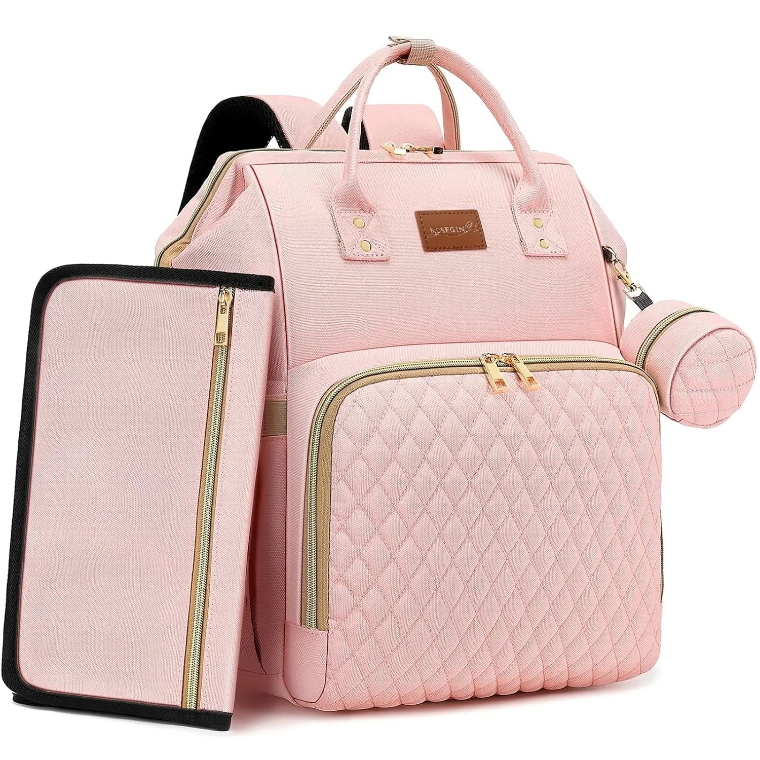 Pink Diaper Backpack Set (35L)