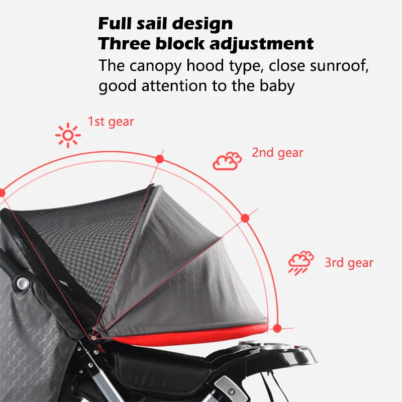 Lightweight Twin Travel Stroller