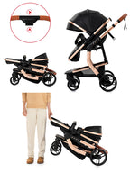2-in-1 Lightweight Baby Stroller