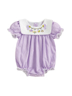 Floral Ruffle Baby Romper